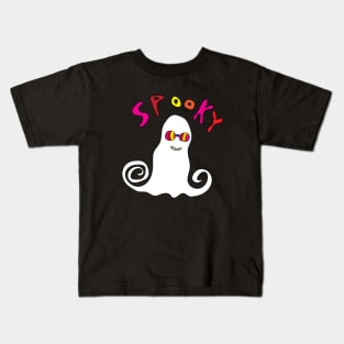 groovy ghost spooky season Kids T-Shirt